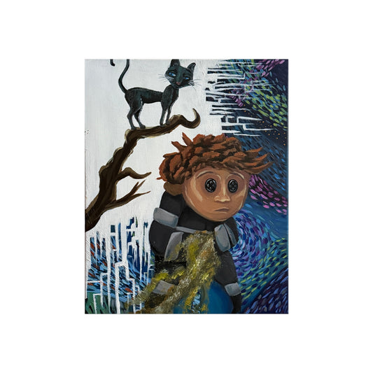 Wybie Fan Art Poster Copy of Original Acrylic Painting (From Coraline movie)