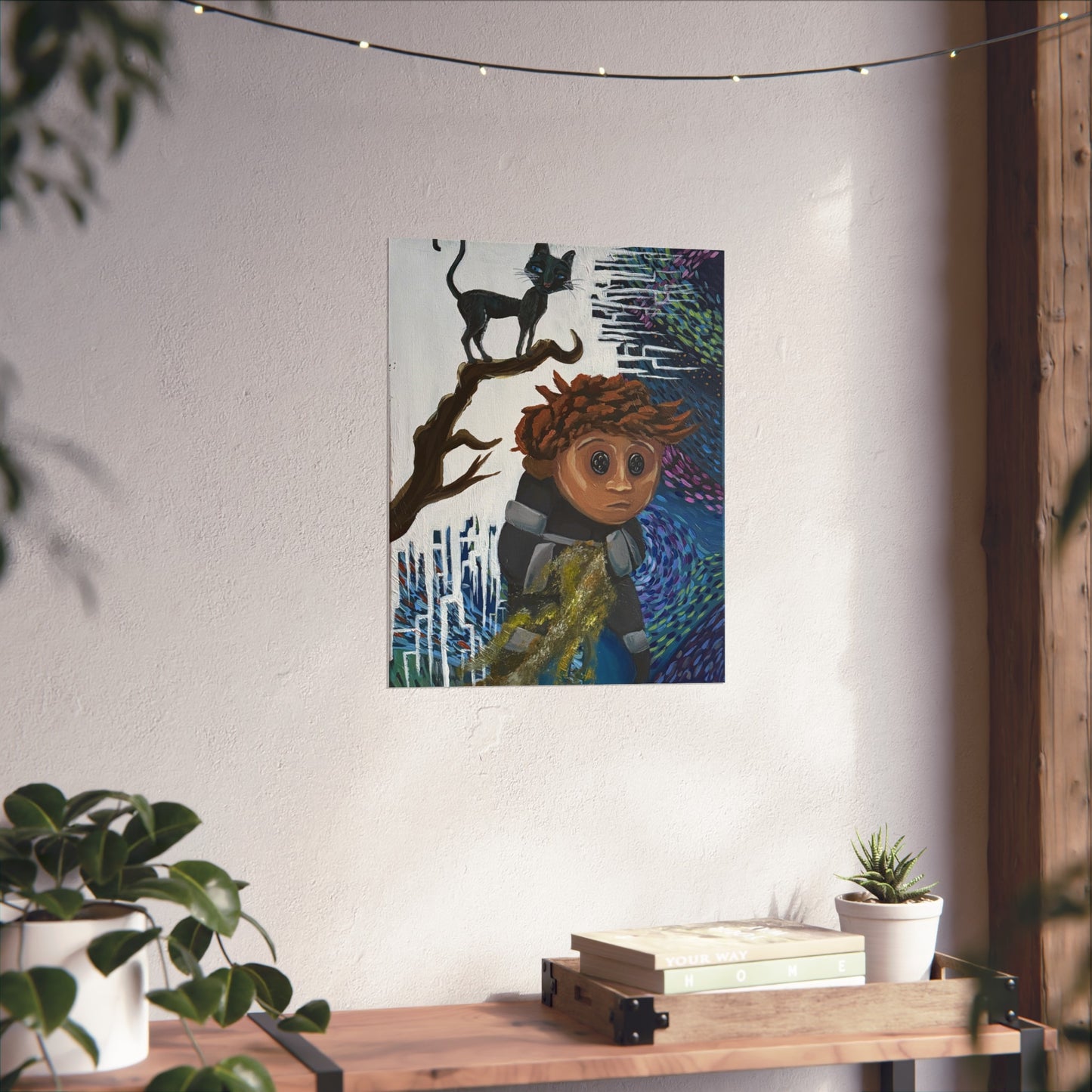 Wybie Fan Art Poster Copy of Original Acrylic Painting (From Coraline movie)
