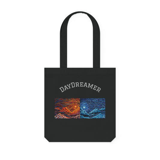 Woven Tote Bag - Daydreamer, Artsy Beach Bag, Tote Bag