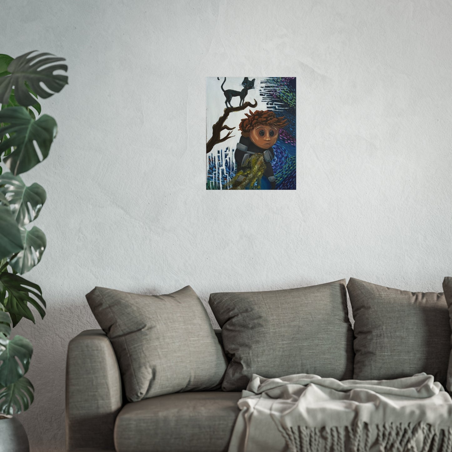 Wybie Fan Art Poster Copy of Original Acrylic Painting (From Coraline movie)