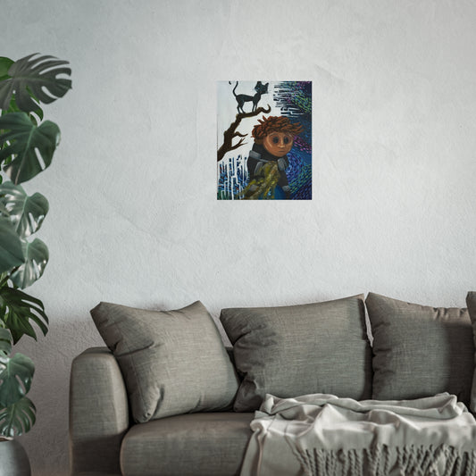 Wybie Fan Art Poster Copy of Original Acrylic Painting (From Coraline movie)