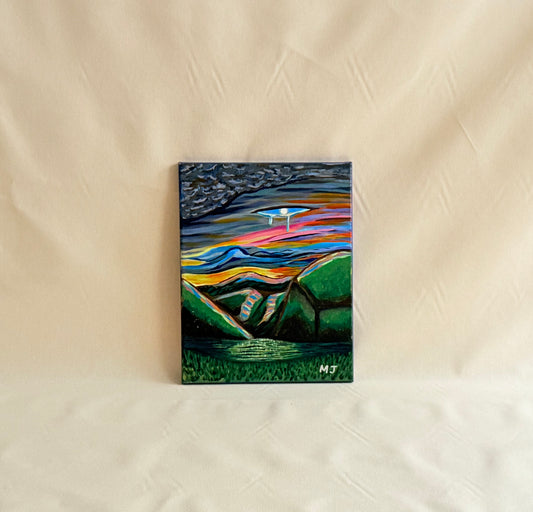 Tears in the Sky-Original Acrylic Painting